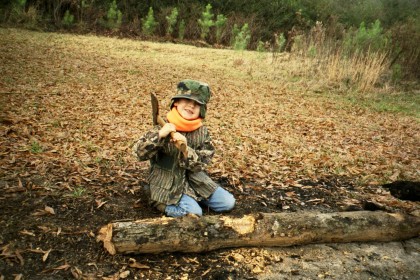 William doing some firewood chopping