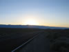 The sun goes down on day 2, and Mount Whitney, where we are going.
